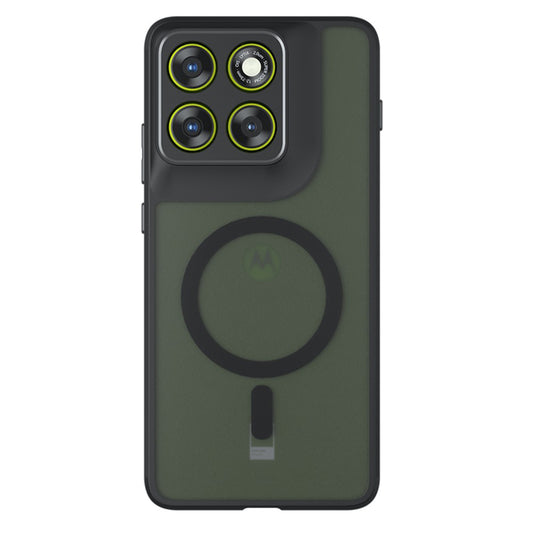 Capa MagSafe para Motorola Edge 70, Techsuit, PureFrost, Preta Acetinada