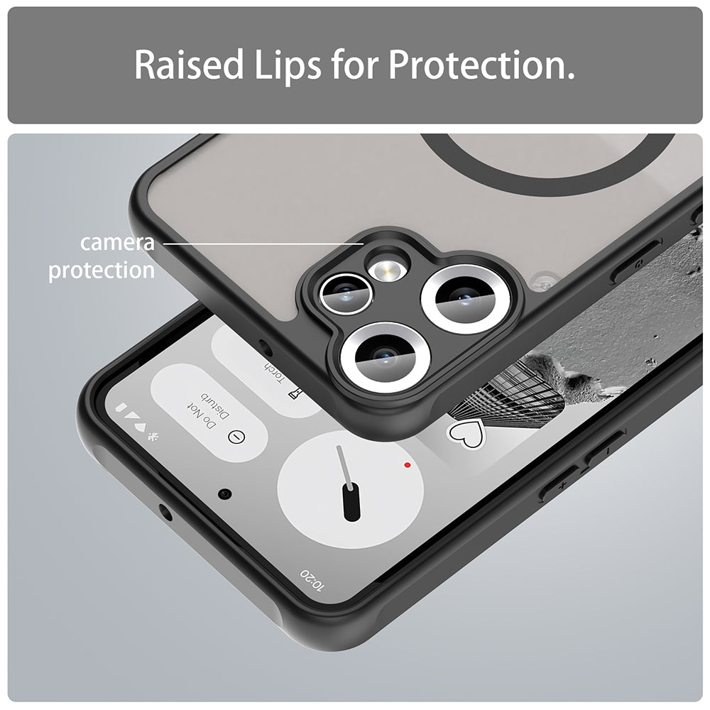 Capa MagSafe para Nothing CMF Phone 2 Pro, Techsuit, HaloFrost II, Preta