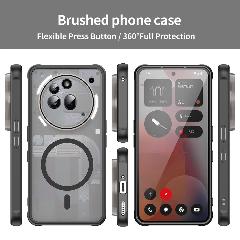 Capa MagSafe para Nothing Phone (3a) Pro, Techsuit, HaloFrost II, Preta