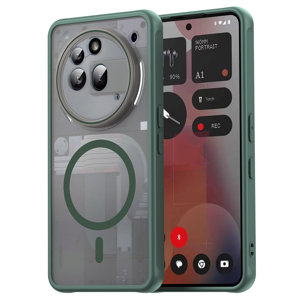 Capa MagSafe para Nothing Phone (3a) Pro, Techsuit, HaloFrost II, Verde