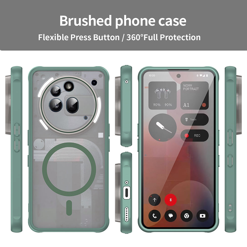 Capa MagSafe para Nothing Phone (3a) Pro, Techsuit, HaloFrost II, Verde