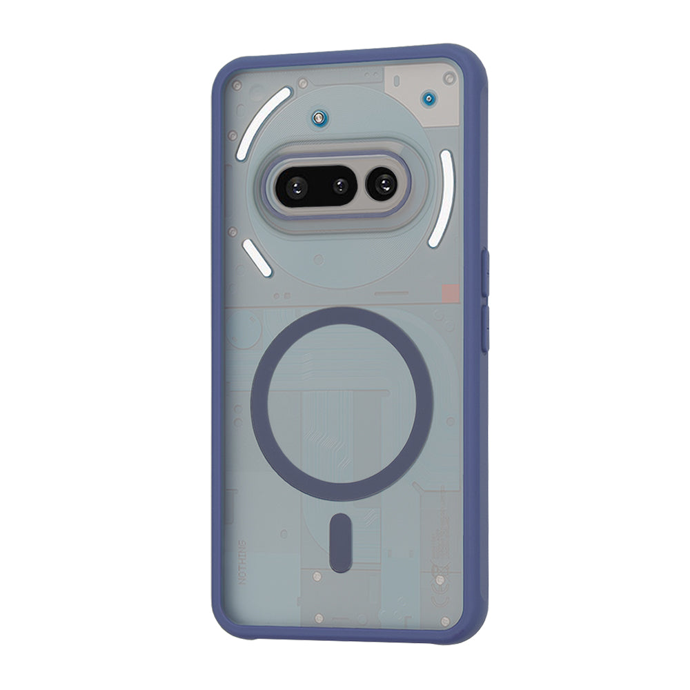 Capa MagSafe para Nothing Phone (3a), Techsuit, HaloFrost, Azul Marinho