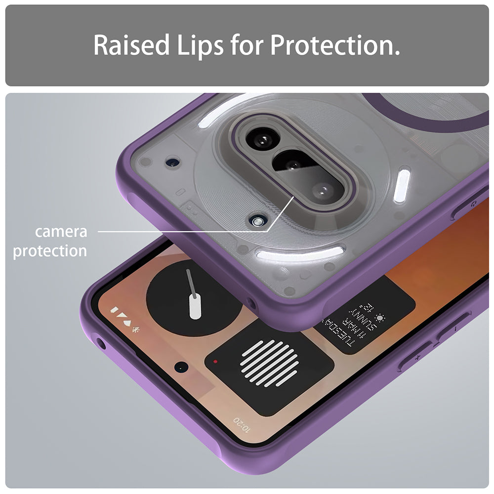 Capa MagSafe para Nothing Phone (3a), Techsuit, HaloFrost II, Roxa