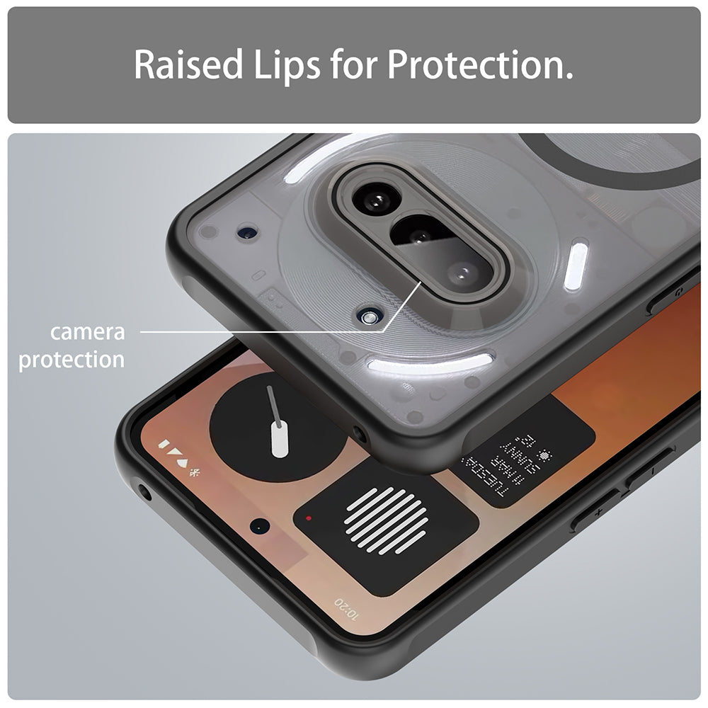 Capa MagSafe para Nothing Phone (3a), Techsuit, HaloFrost II, Preta