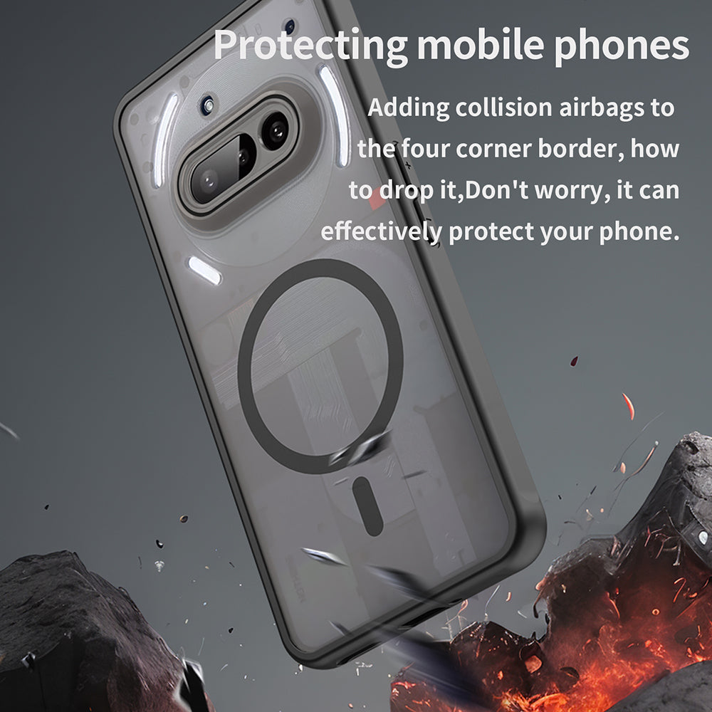 Capa MagSafe para Nothing Phone (3a), Techsuit, HaloFrost II, Preta