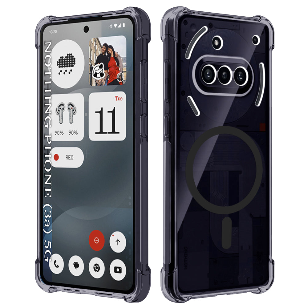 Capa MagSafe para Nothing Phone (3a), Techsuit, Transparente Antichoque, Fumada