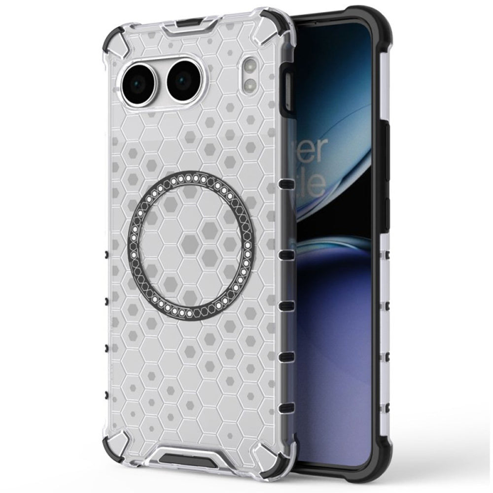 Capa MagSafe para OnePlus Nord 4, Techsuit, HoneyComb Shield, Branca