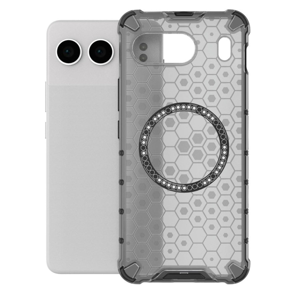Capa MagSafe para OnePlus Nord 4, Techsuit, HoneyComb Shield, Preta