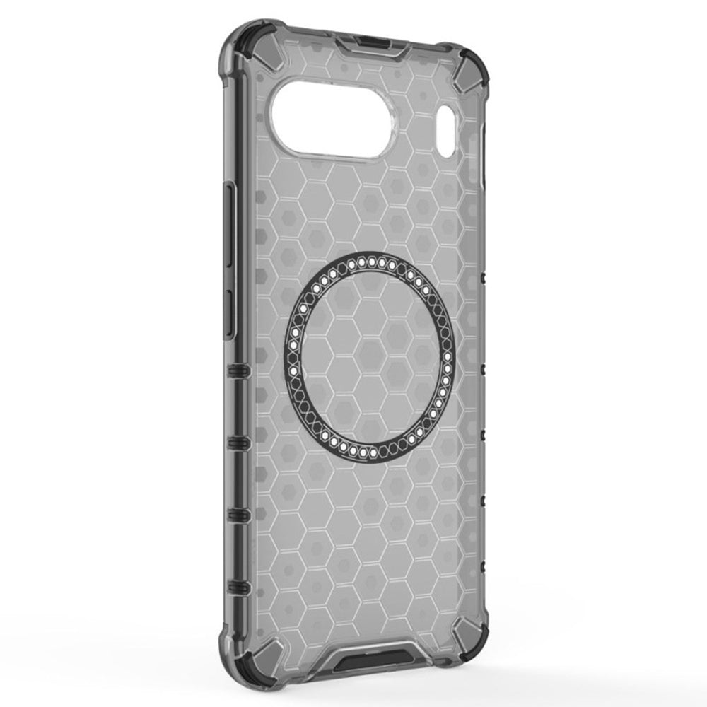 Capa MagSafe para OnePlus Nord 4, Techsuit, HoneyComb Shield, Preta
