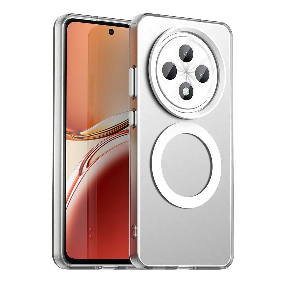 Capa MagSafe para Oppo Reno12 FS 5G / Reno12 FS 4G / Reno12 F 4G / Reno12 F, Techsuit, CandyCase, Branca