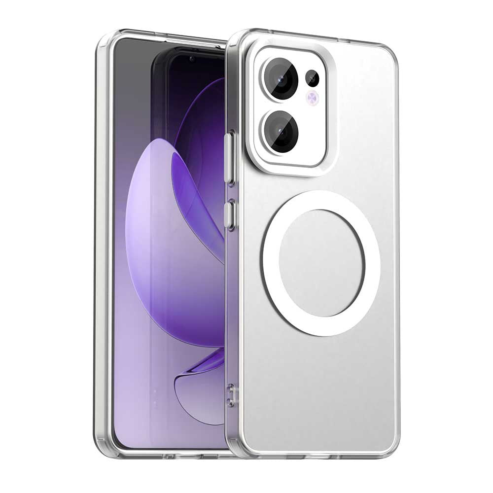Capa MagSafe para Oppo Reno13 FS 5G / Reno13 F 4G / Reno13 F, Techsuit, CandyCase, Branca