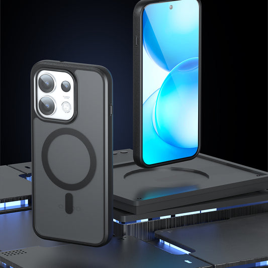 Capa MagSafe para Oppo Reno16 Pro, Techsuit, PureFrost, Preto Satinado