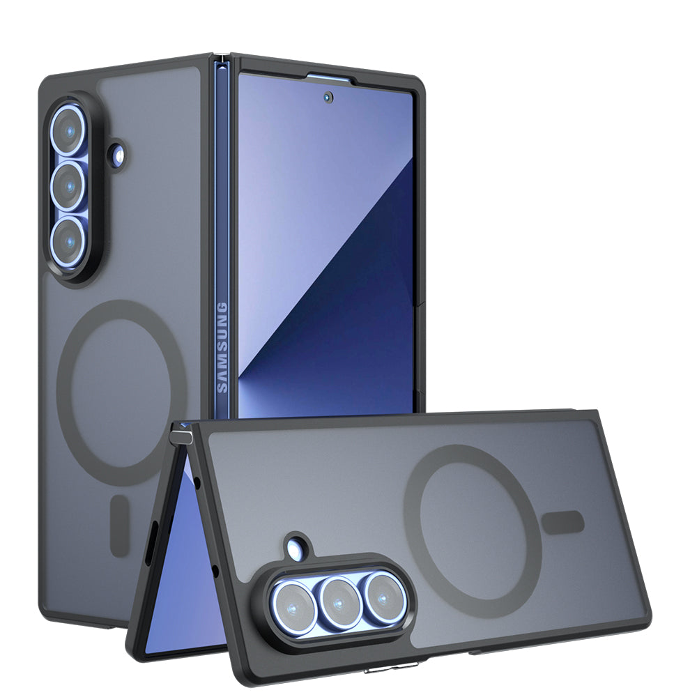 Capa MagSafe para Samsung Galaxy Z Fold7 F966, Techsuit, PureFrost, Preto Satinado