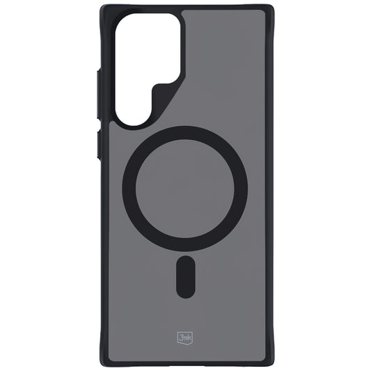 Capa MagSafe para Samsung Galaxy S22 Ultra 5G S908, 3MK, Smoke MagCase, Preto