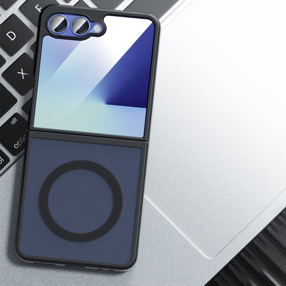Capa MagSafe para Samsung Galaxy Z Flip7 F766, Techsuit, PureFrost, Preto Satinado