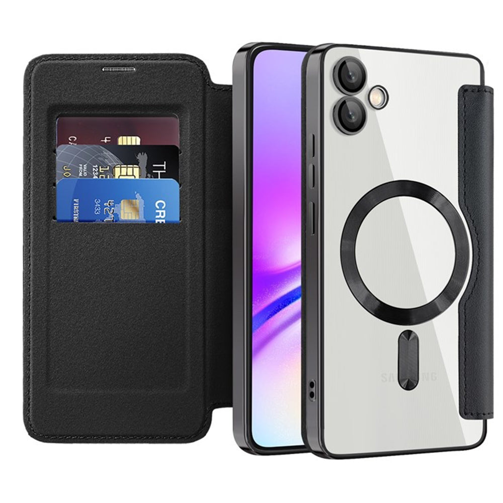 Capa MagSafe para Samsung Galaxy A05 A055, Techsuit, SmartMag Book, Preta