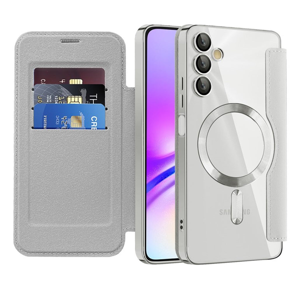 Capa MagSafe para Samsung Galaxy A05s A057, Techsuit, SmartMag Book, Cinzento