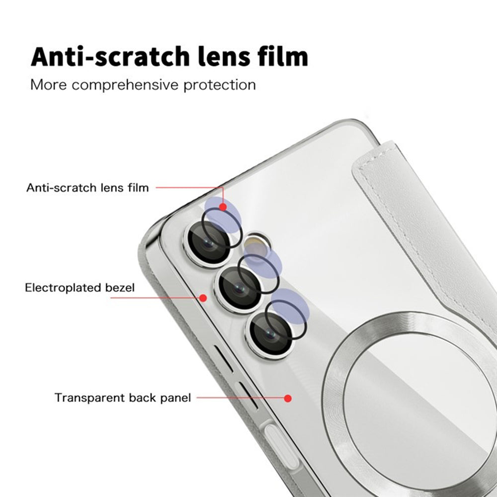 Capa MagSafe para Samsung Galaxy A05s A057, Techsuit, SmartMag Book, Cinzento