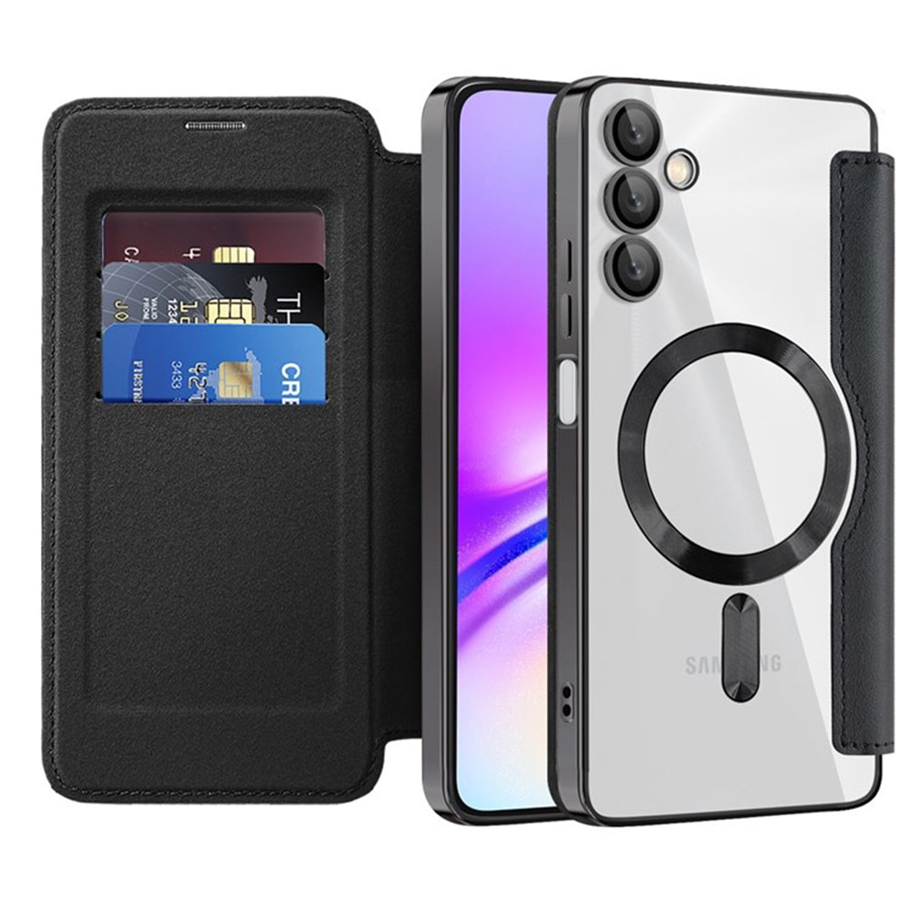 Capa MagSafe para Samsung Galaxy A05s A057, Techsuit, SmartMag Book, Preta