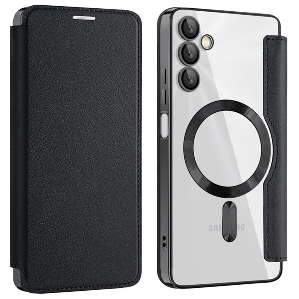 Capa MagSafe para Samsung Galaxy A05s A057, Techsuit, SmartMag Book, Preta