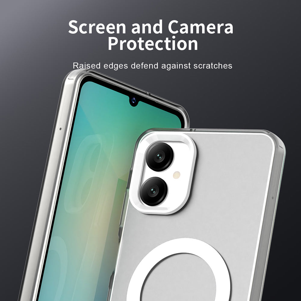 Capa MagSafe para Samsung Galaxy A06 A065, Techsuit, CandyCase, Branca