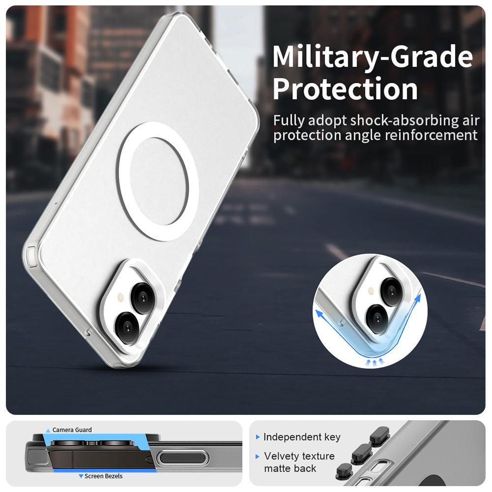 Capa MagSafe para Samsung Galaxy A06 A065, Techsuit, CandyCase, Branca