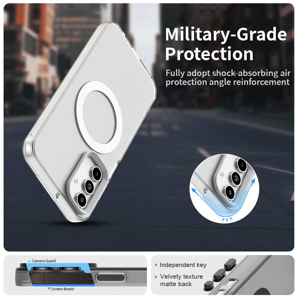 Capa MagSafe para Samsung Galaxy A15 5G A156 / A15 A155, Techsuit, CandyCase, Branca