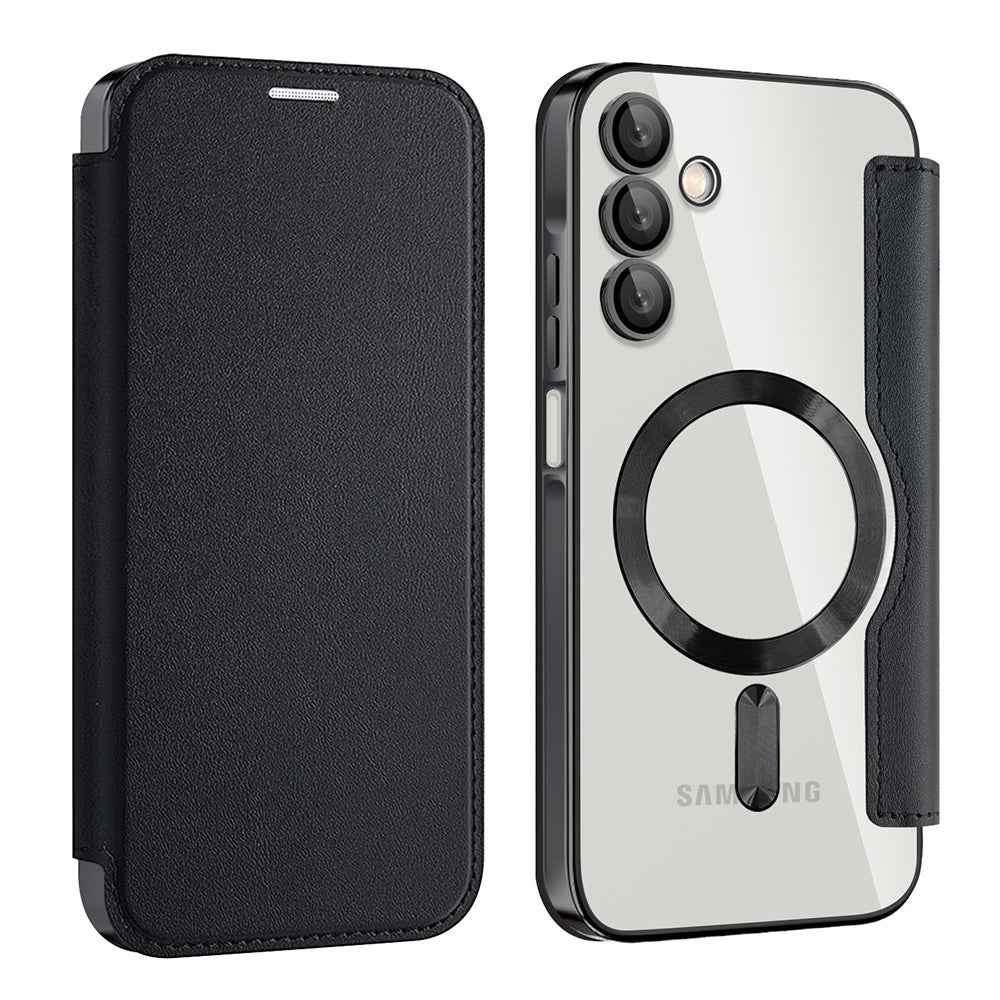 Capa MagSafe para Samsung Galaxy A15 5G A156 / A15 A155, Techsuit, SmartMag Book, Preta