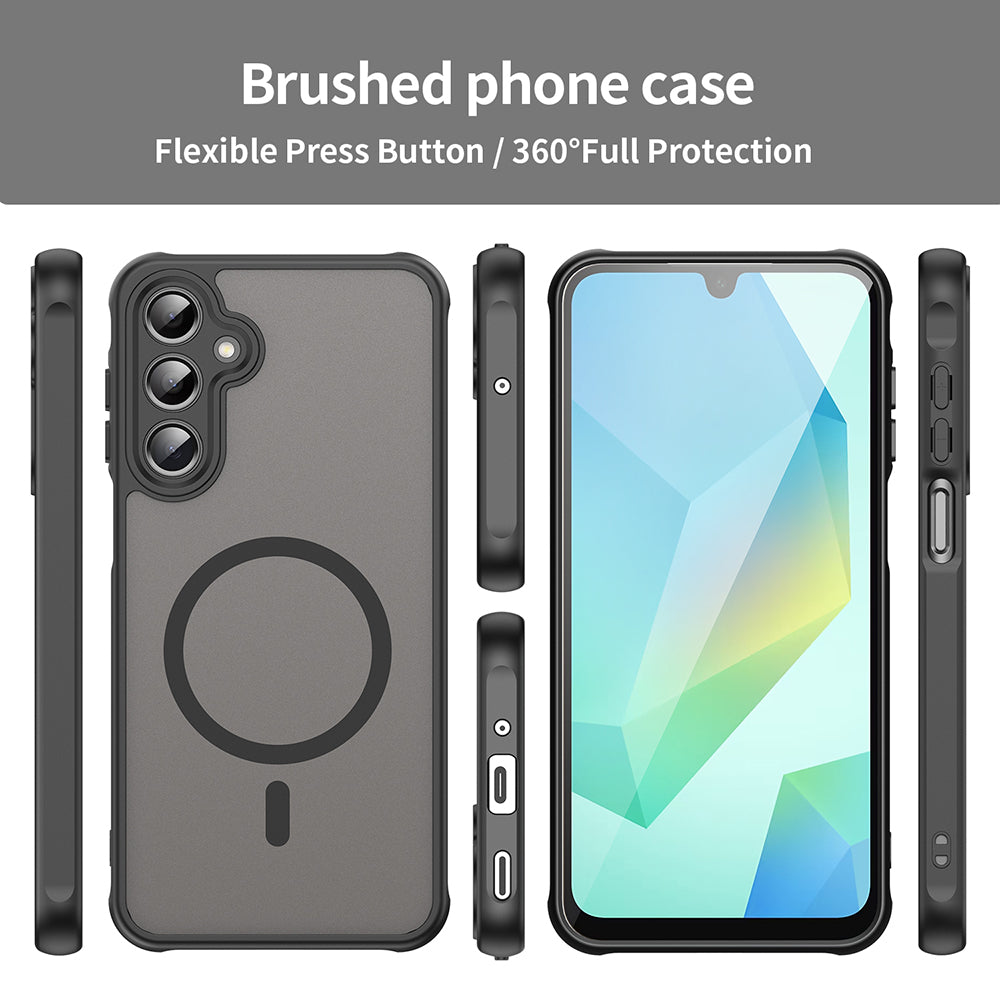 Capa MagSafe para Samsung Galaxy A16 5G A166 / A16 4G A165, Techsuit, HaloFrost II, Preta