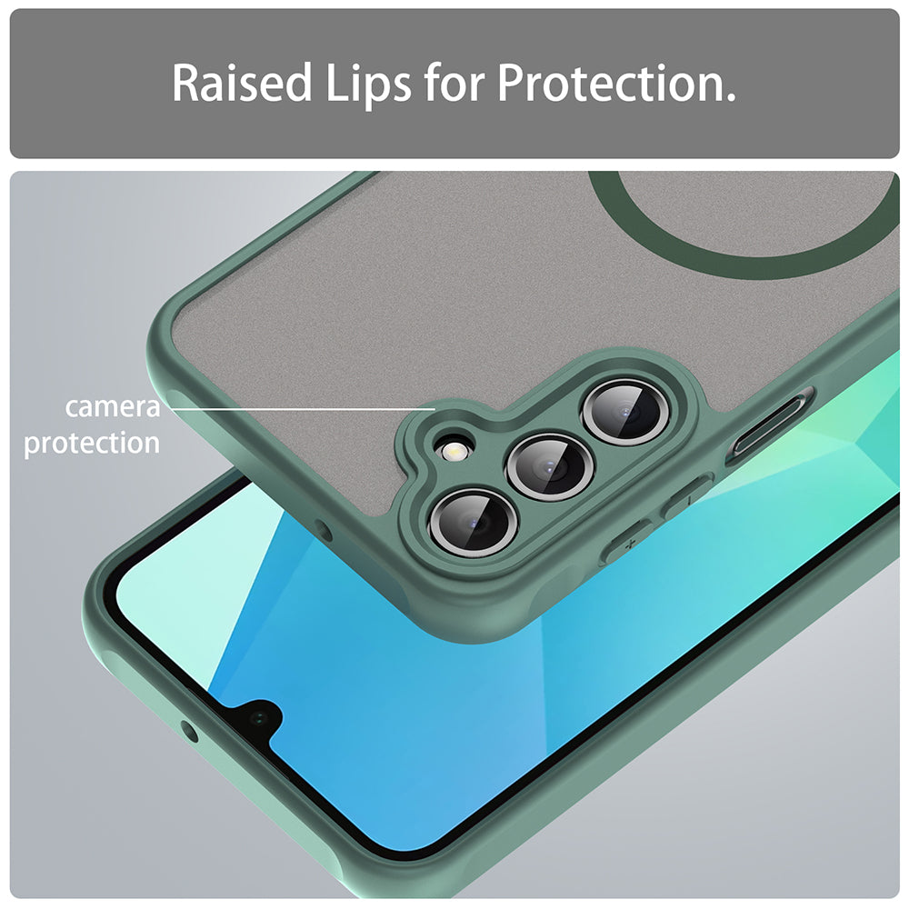 Capa MagSafe para Samsung Galaxy A16 5G A166 / A16 4G A165, Techsuit, HaloFrost II, Verde