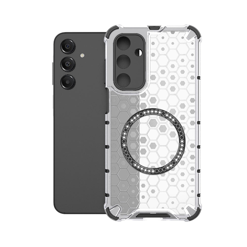 Capa MagSafe para Samsung Galaxy A16 5G A166 / A16 4G A165, Techsuit, HoneyComb Shield, Branca