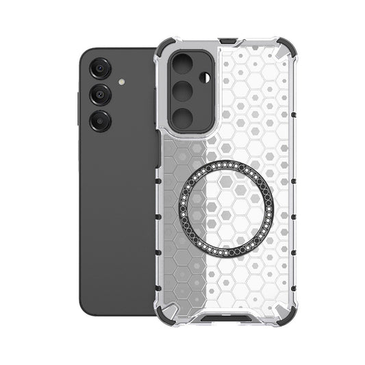 Capa MagSafe para Samsung Galaxy A16 5G A166 / A16 4G A165, Techsuit, HoneyComb Shield, Branca