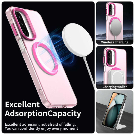 Capa MagSafe para Samsung Galaxy A17 5G, Techsuit, CandyCase, Rosa