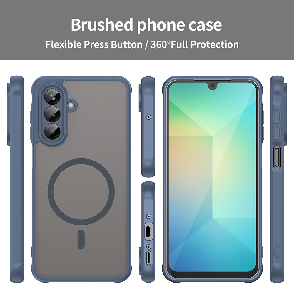 Capa MagSafe para Samsung Galaxy A26 A266, Techsuit, HaloFrost II, Azul Marinho