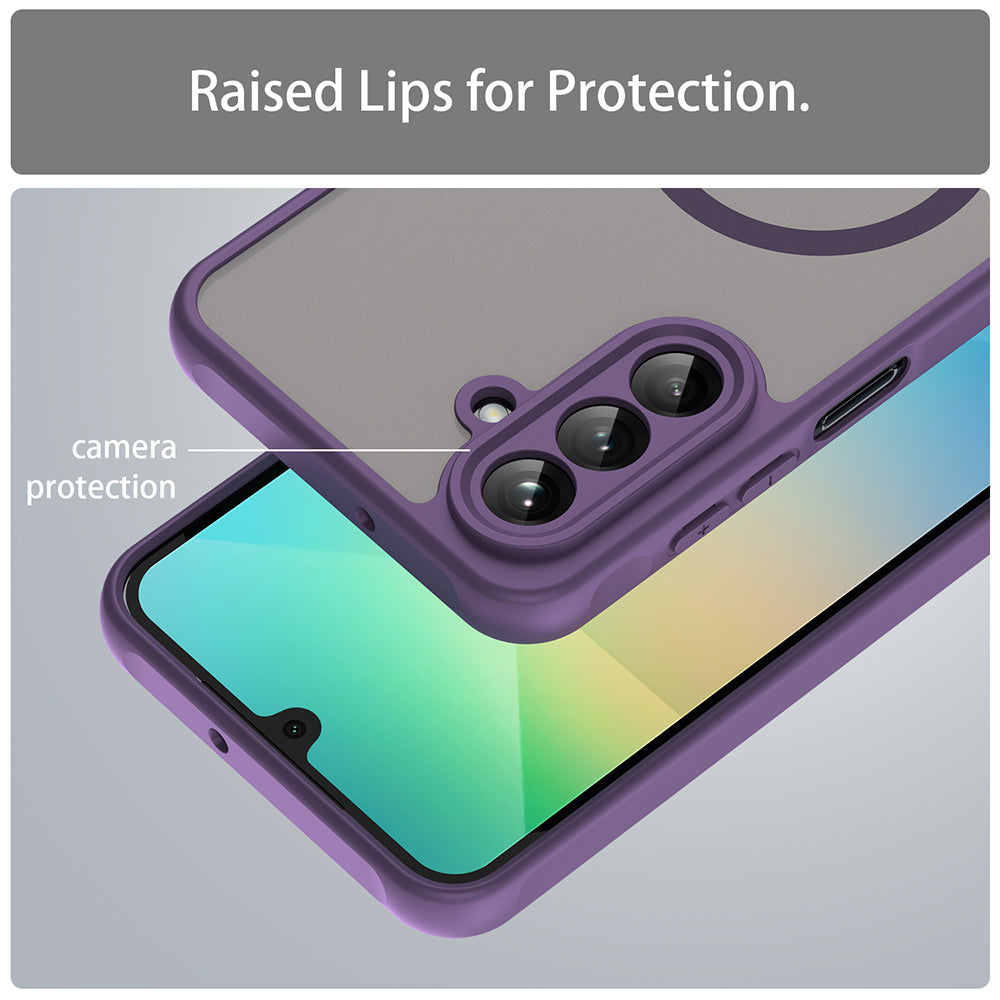 Capa MagSafe para Samsung Galaxy A26 A266, Techsuit, HaloFrost II, Roxa