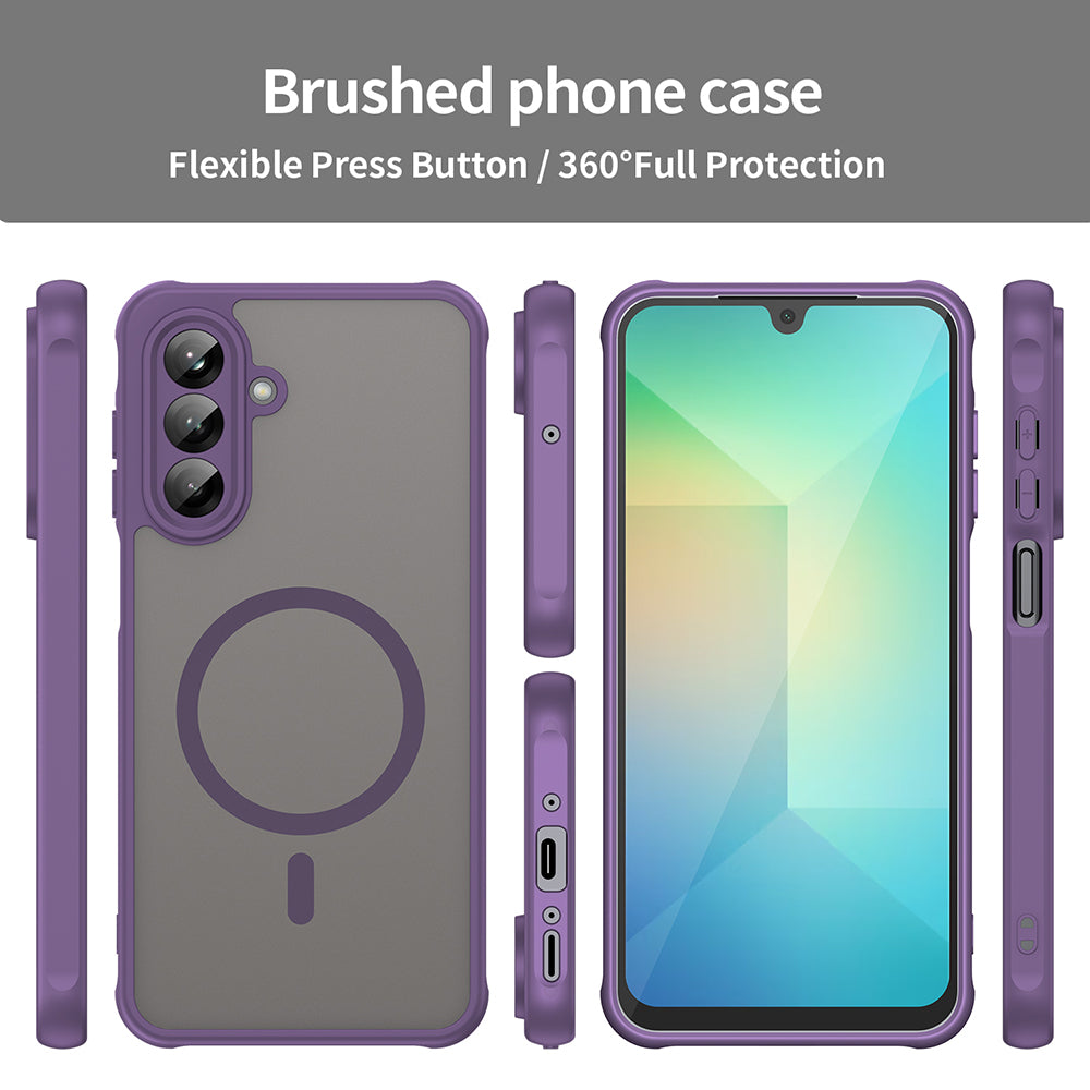 Capa MagSafe para Samsung Galaxy A26 A266, Techsuit, HaloFrost II, Roxa