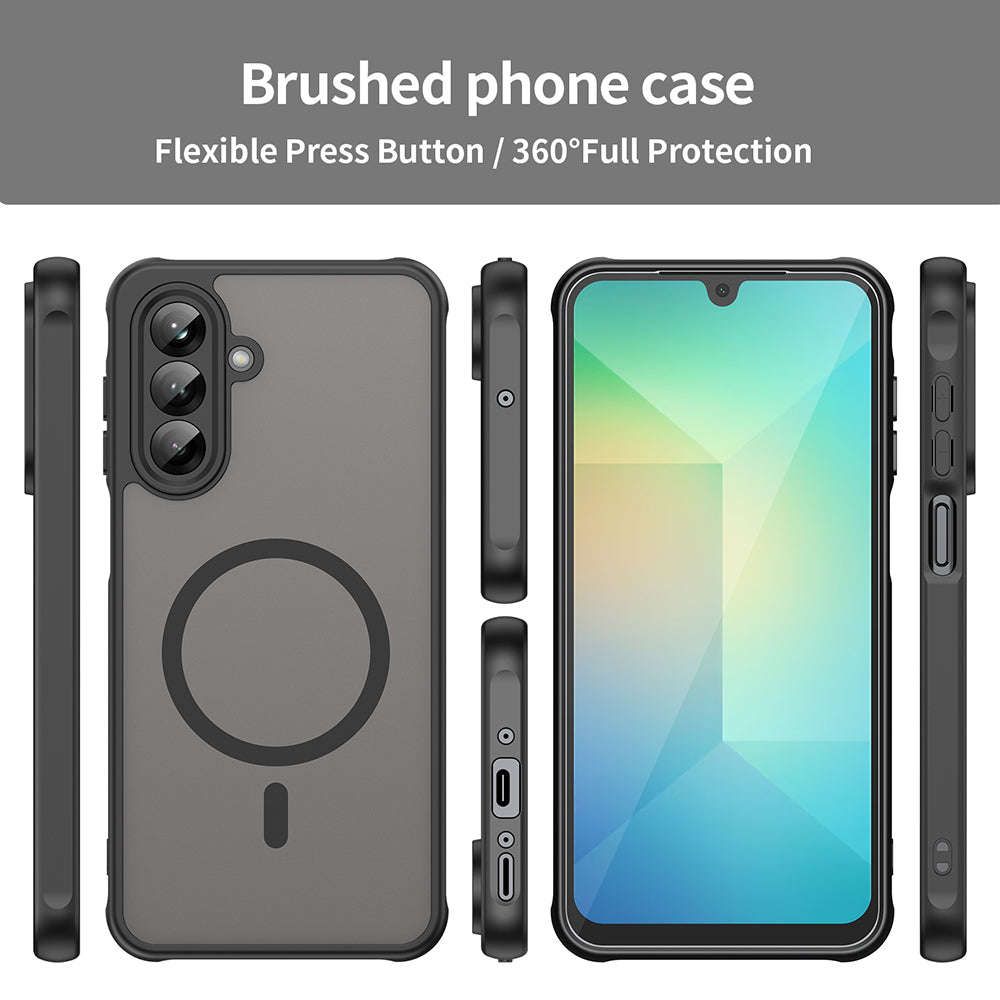 Capa MagSafe para Samsung Galaxy A26 A266, Techsuit, HaloFrost II, Preta