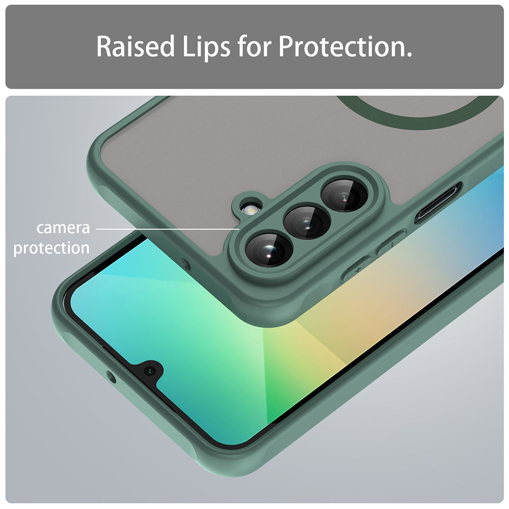 Capa MagSafe para Samsung Galaxy A26 A266, Techsuit, HaloFrost II, Verde