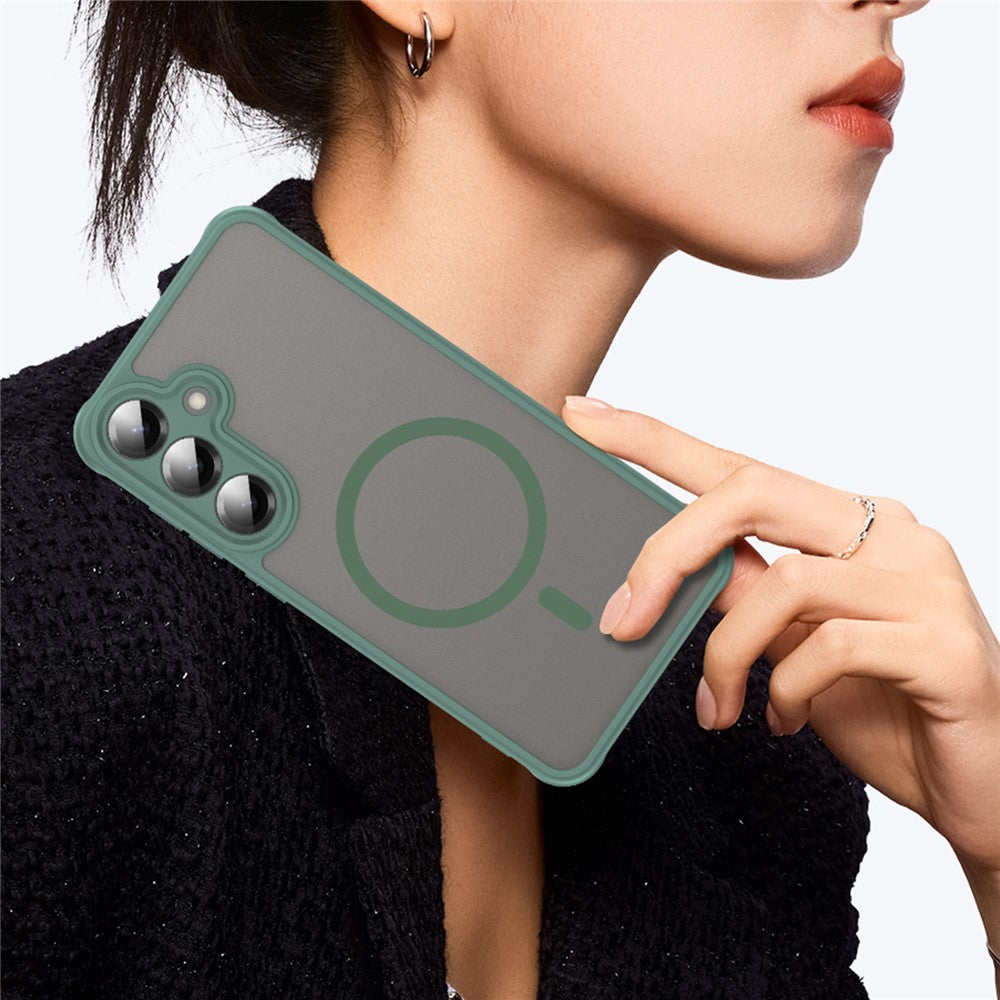 Capa MagSafe para Samsung Galaxy A27 5G, Techsuit, HaloFrost II, Verde