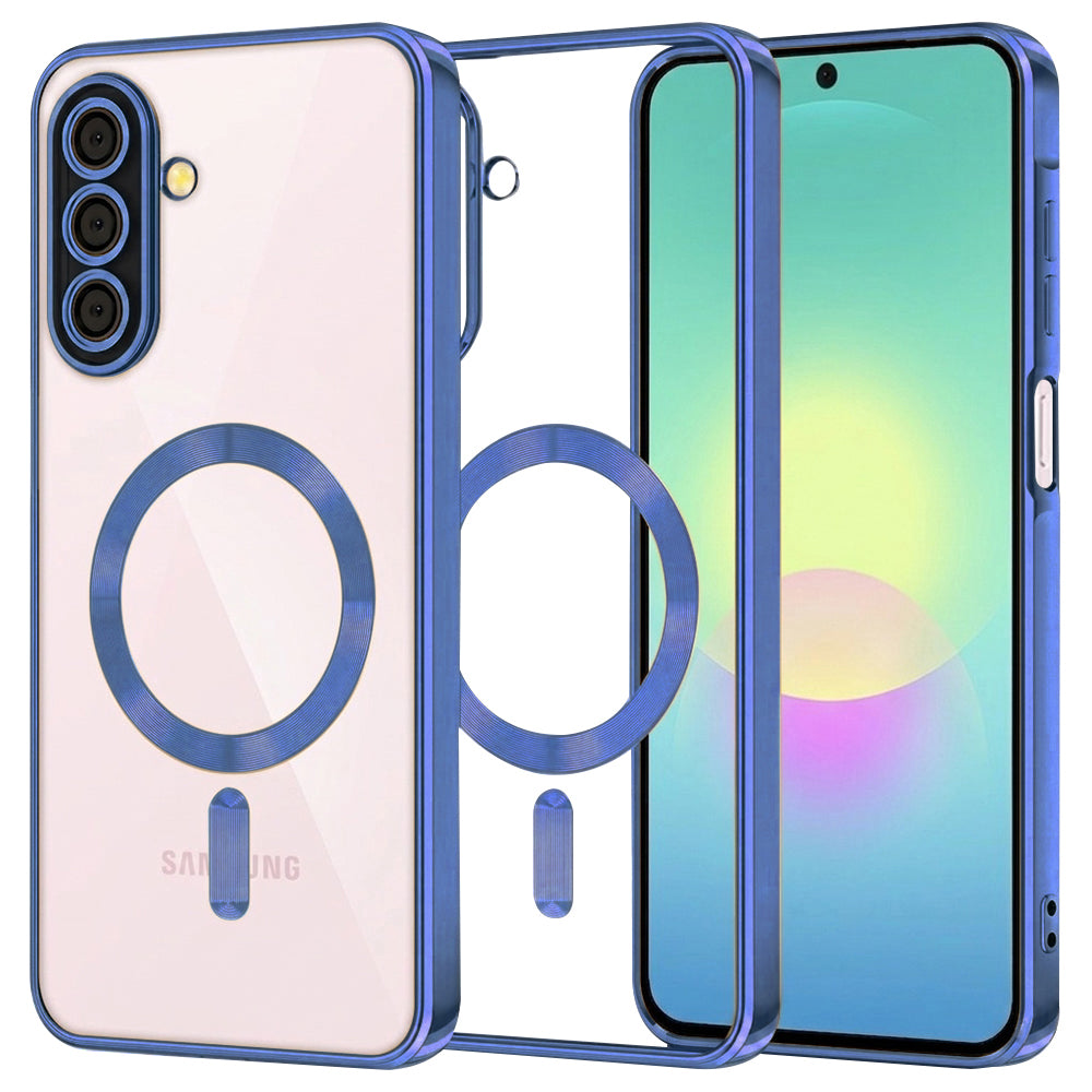 Capa MagSafe para Samsung Galaxy A27 5G, Techsuit, Luxury Crystal, Azul Escuro