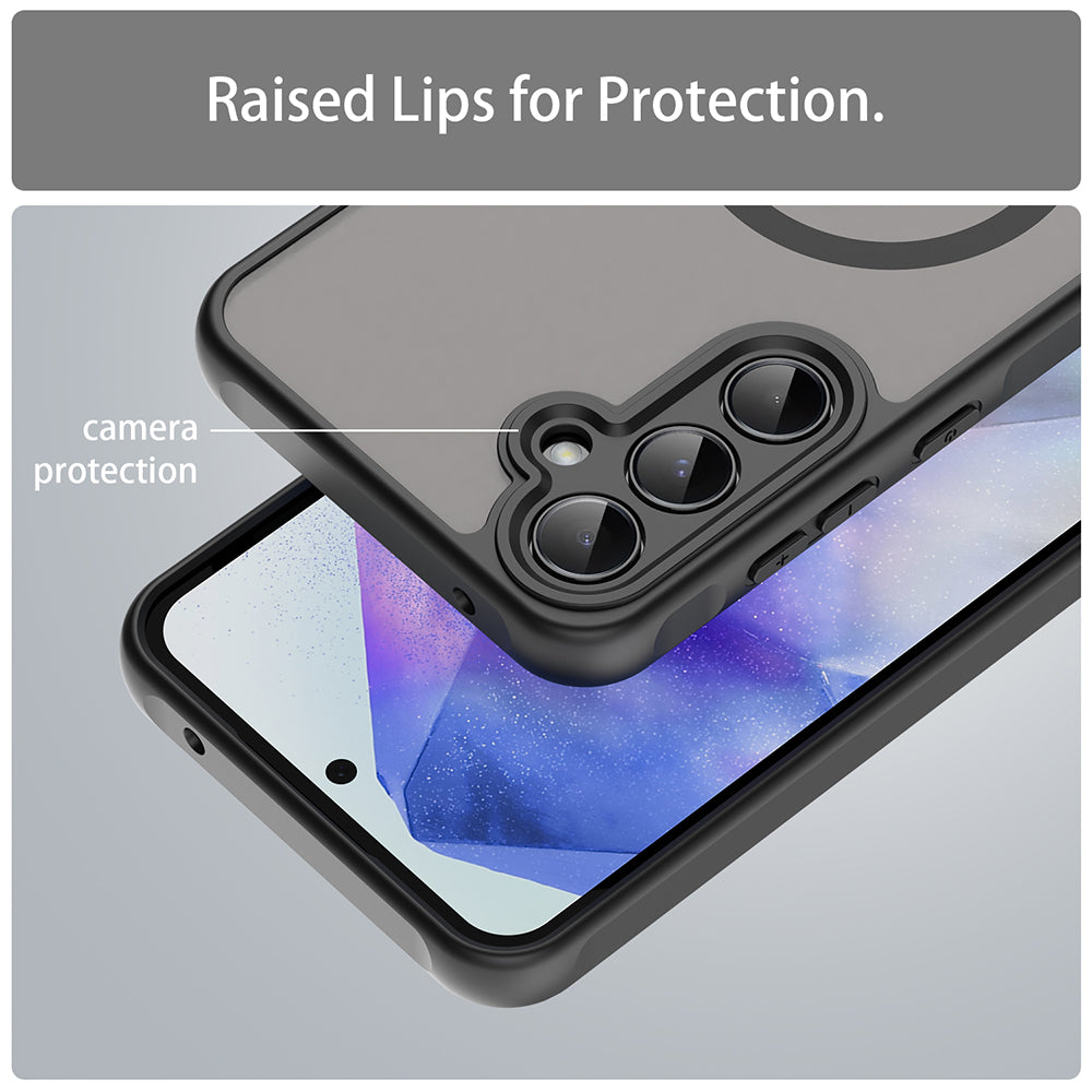 Capa MagSafe para Samsung Galaxy A35 5G A356, Techsuit, HaloFrost II, Preta