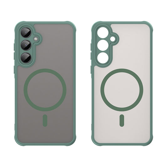 Capa MagSafe para Samsung Galaxy A35 5G A356, Techsuit, HaloFrost II, Verde