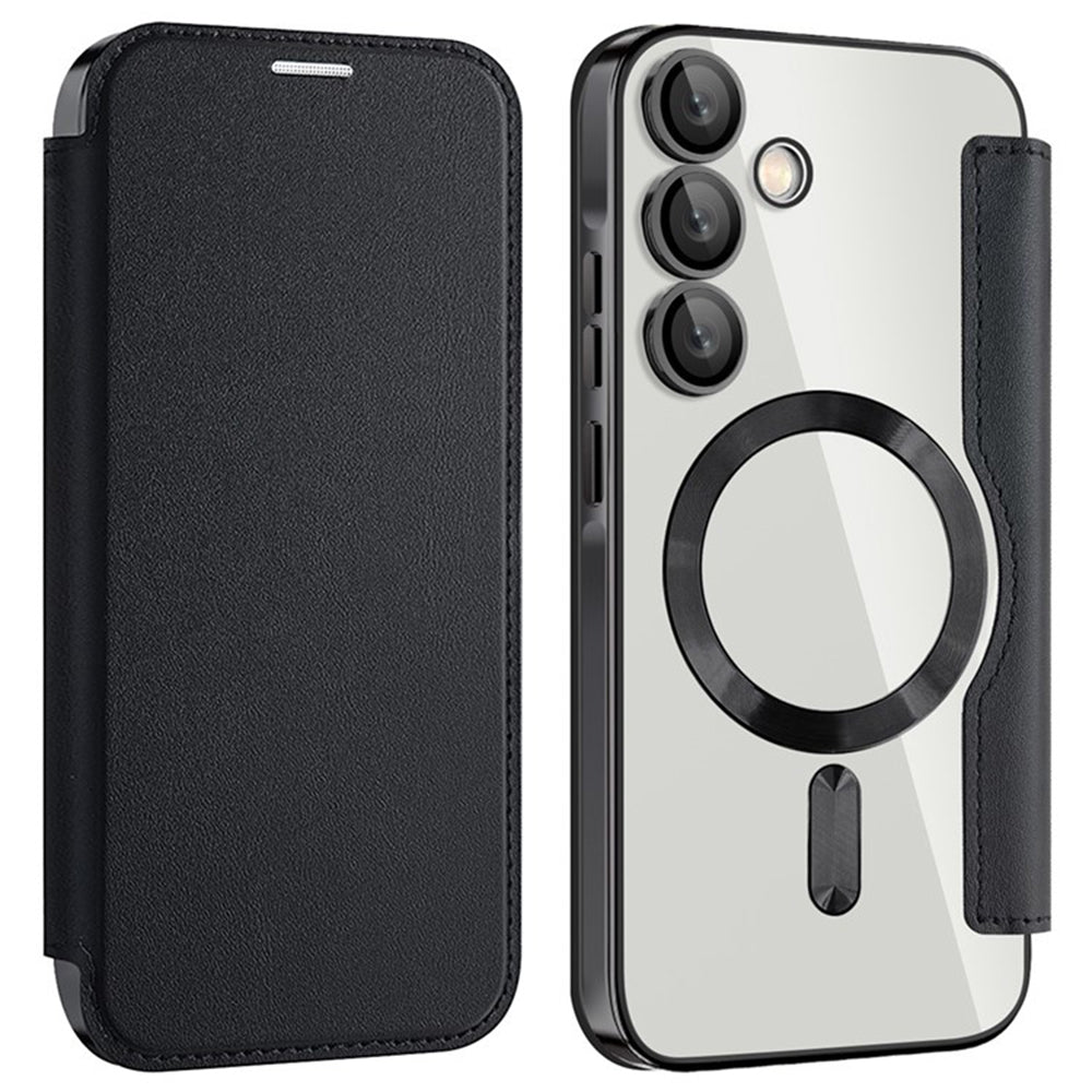 Capa MagSafe para Samsung Galaxy A35 5G A356, Techsuit, SmartMag Book, Preta