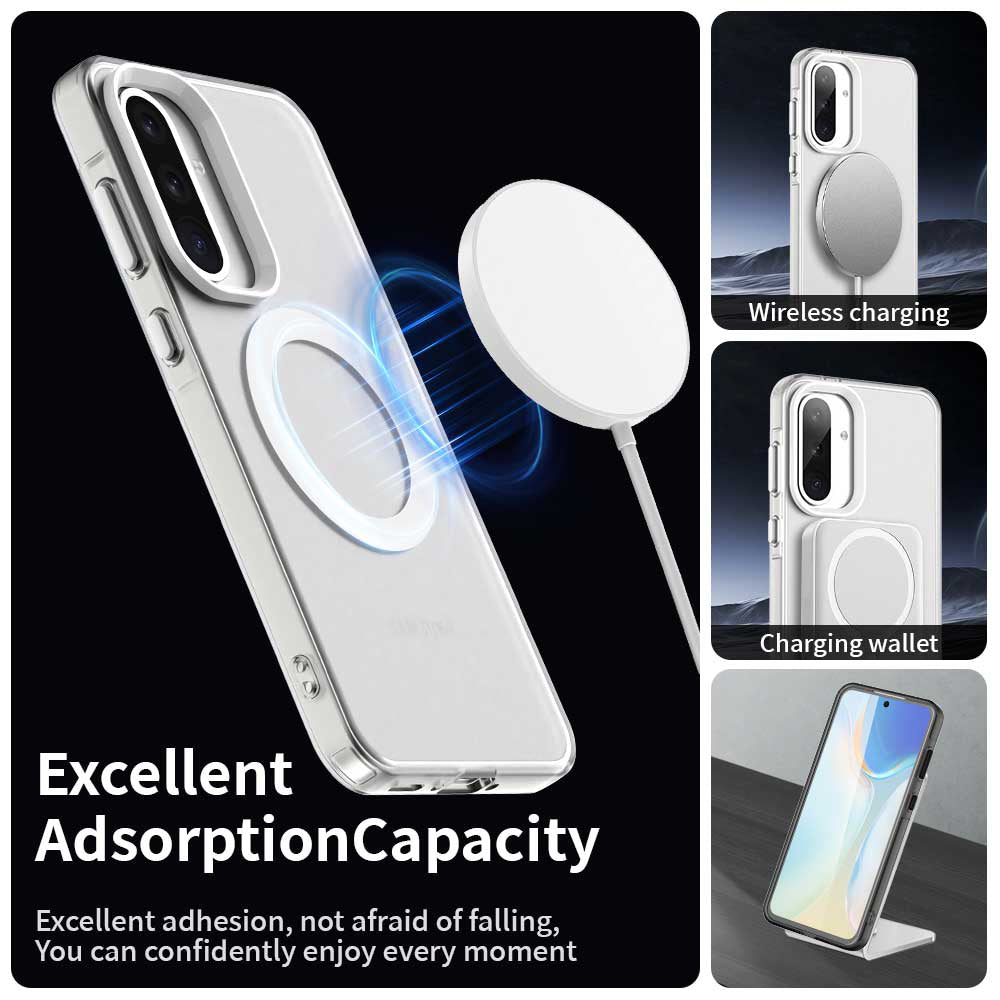 Capa MagSafe para Samsung Galaxy A36 A366, Techsuit, CandyCase, Branca