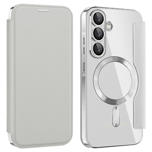 Capa MagSafe para Samsung Galaxy A36 A366, Techsuit, SmartMag Book, Cinzento