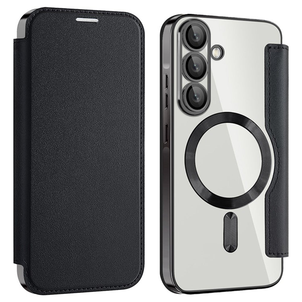 Capa MagSafe para Samsung Galaxy A36 A366, Techsuit, SmartMag Book, Preta