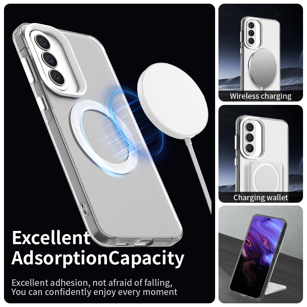 Capa MagSafe para Samsung Galaxy A37 5G, Techsuit, CandyCase, Branca