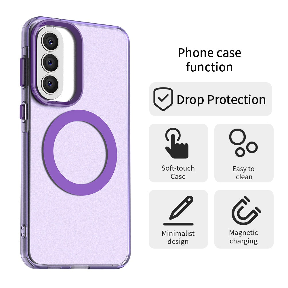 Capa MagSafe para Samsung Galaxy A37 5G, Techsuit, CandyCase, Roxo