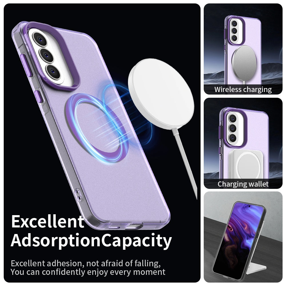 Capa MagSafe para Samsung Galaxy A37 5G, Techsuit, CandyCase, Roxo