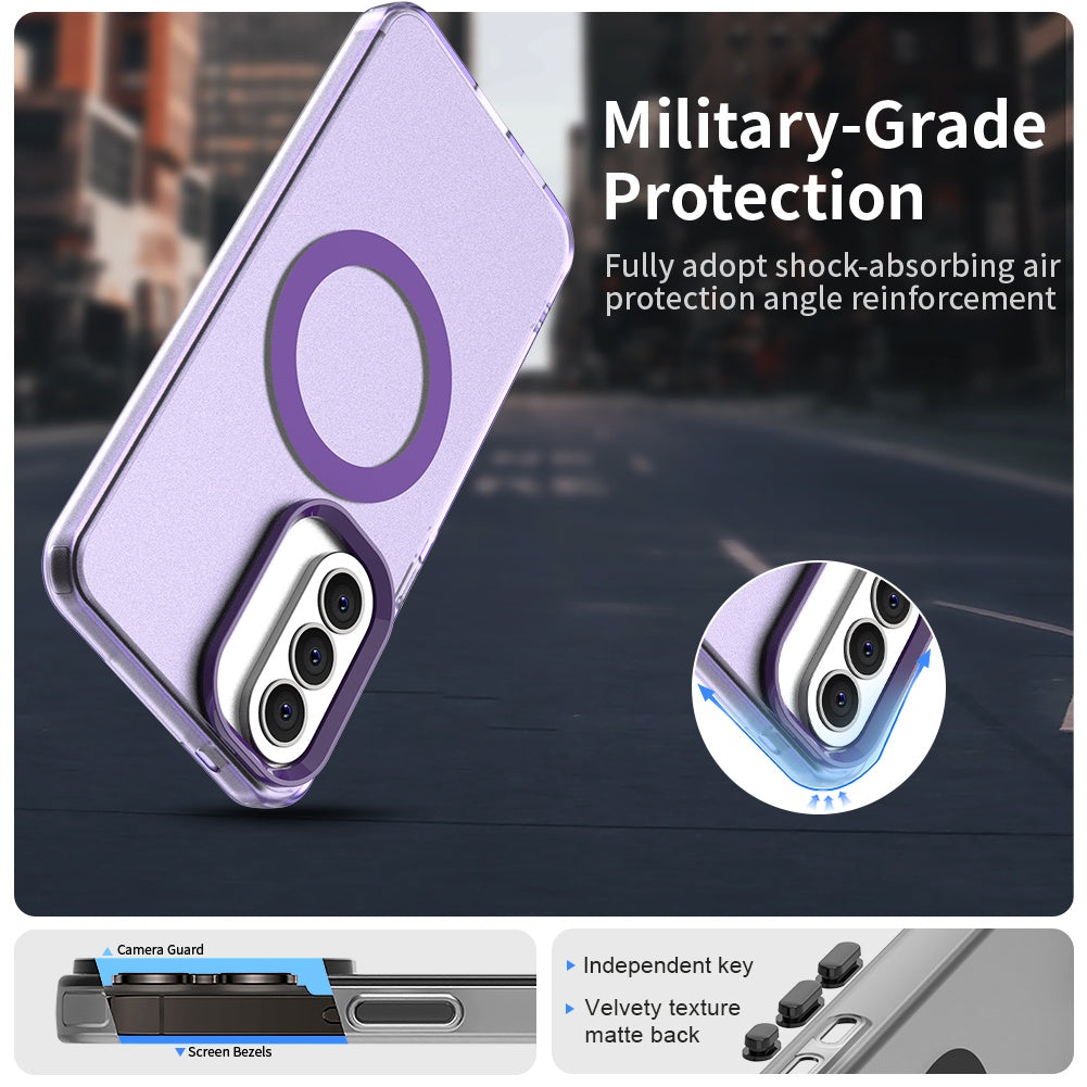 Capa MagSafe para Samsung Galaxy A37 5G, Techsuit, CandyCase, Roxo